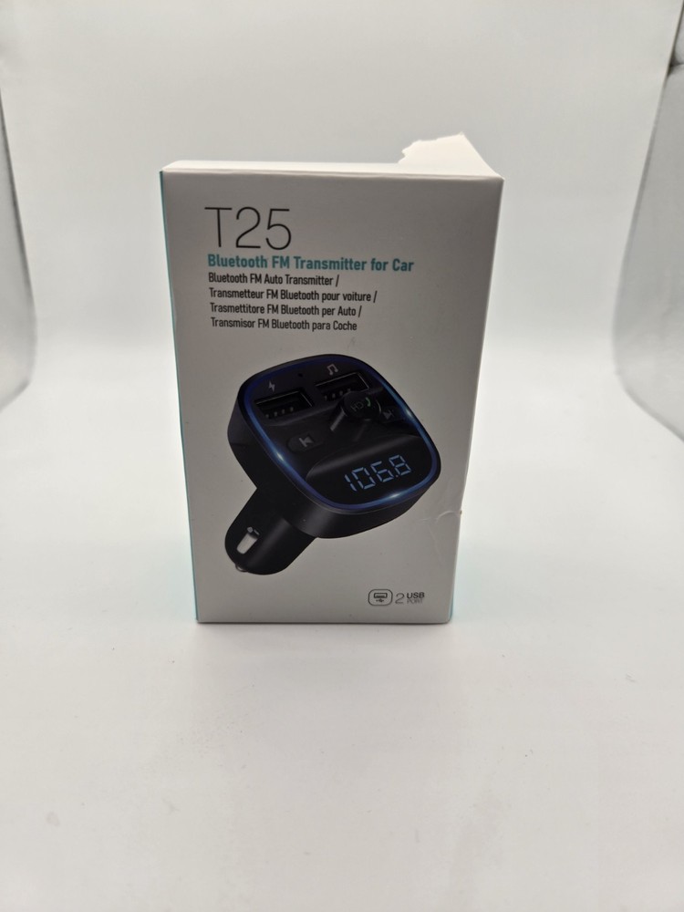 LENCENT Bluetooth 5.0 FM Transmitter Dual USB Wireless Radio Adapter - Tested