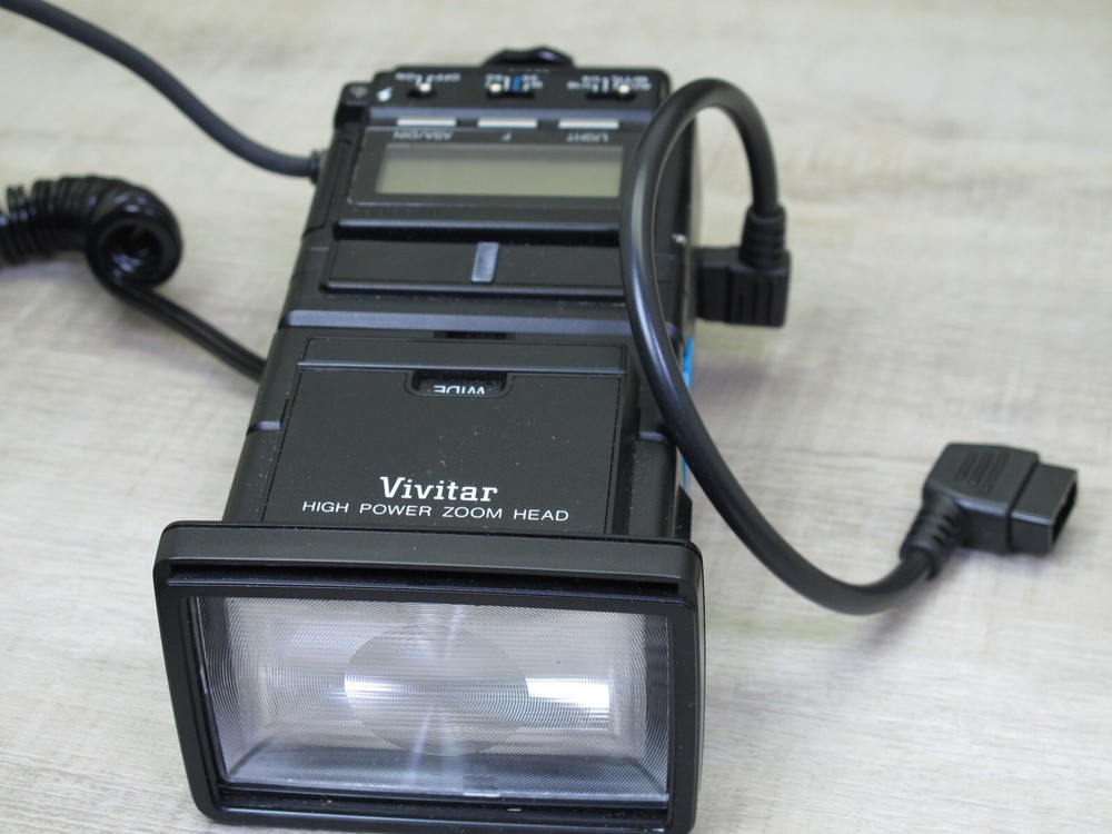 VIVITAR 5600 System Flash + DSC-3 and PMC PM/N2 Sync Cables