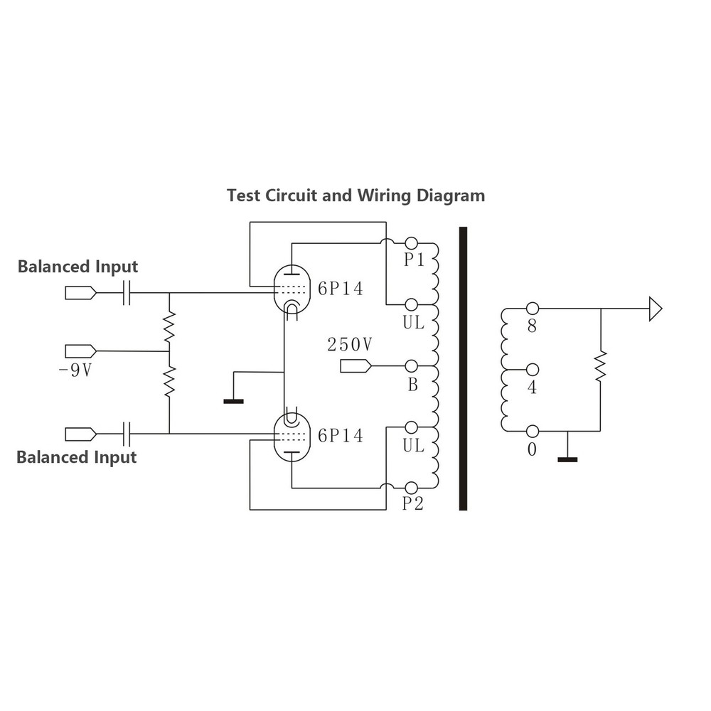 1 Pair 10K 16W Push-Pull Output Audio Transformer for 6P1 6P14 Tube Amplifier