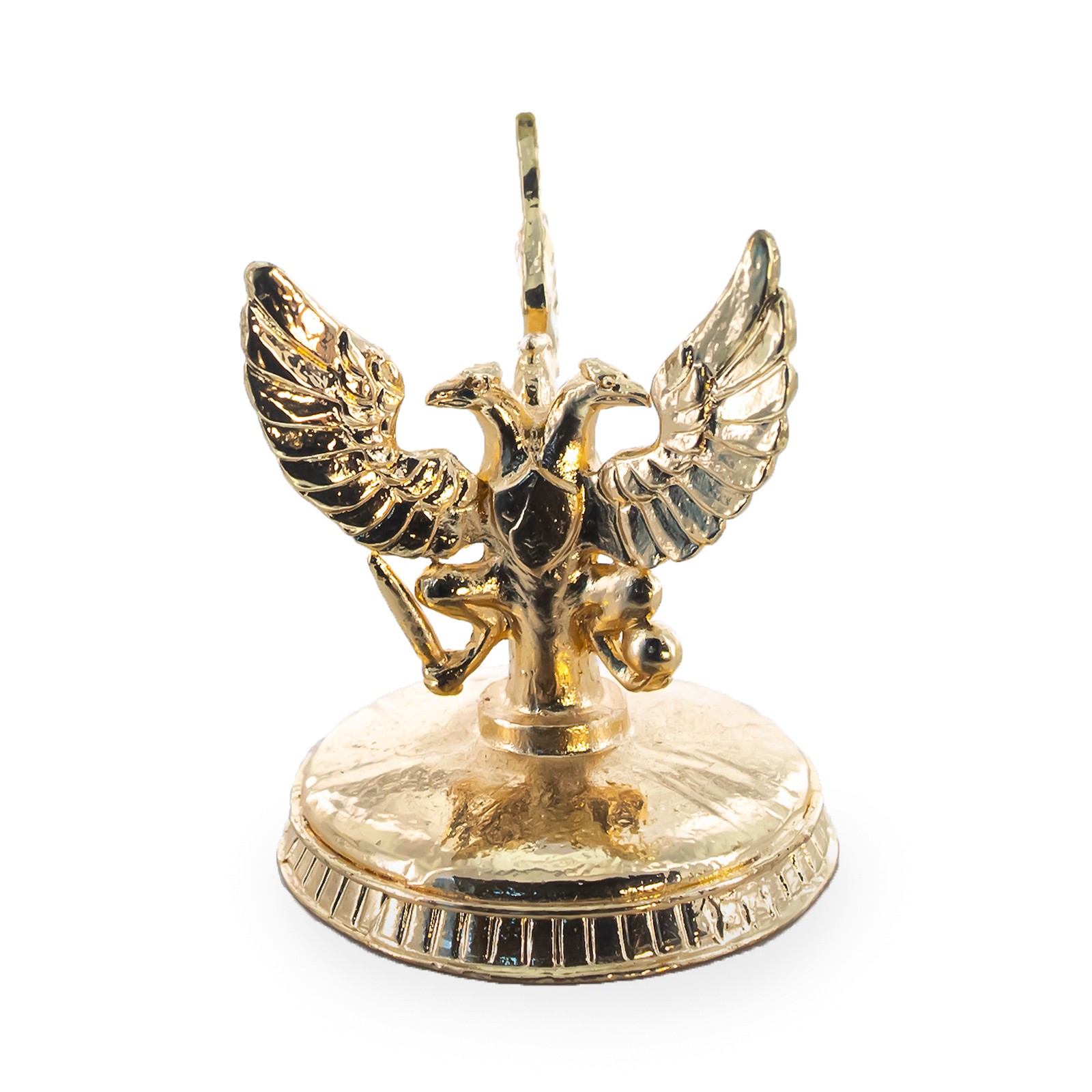 Three Headed Eagle Metal Egg Stand Holder