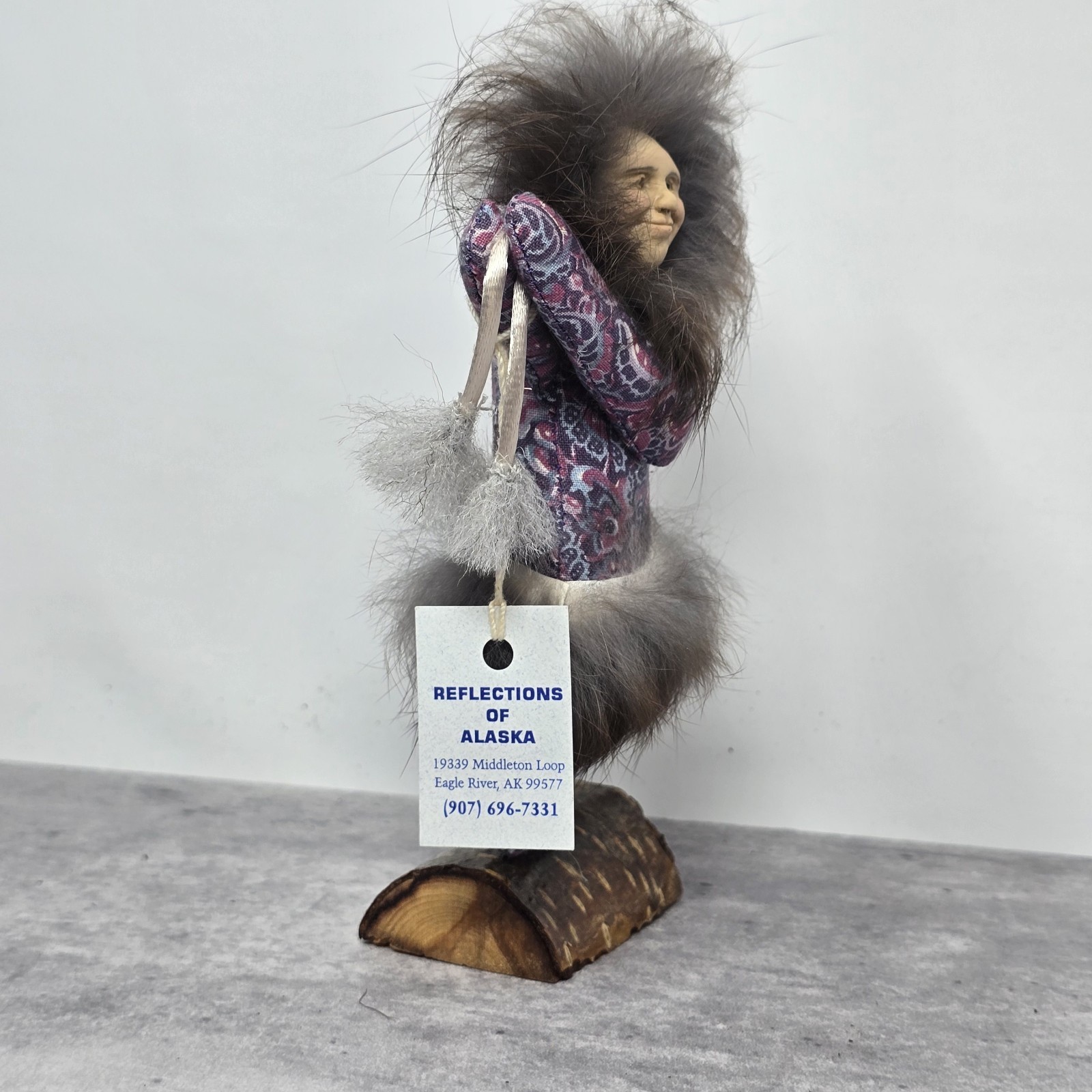 Reflection Of Alaska Artist Signed Figurine Inuit Eskimo Child With Yo Yo Toy
