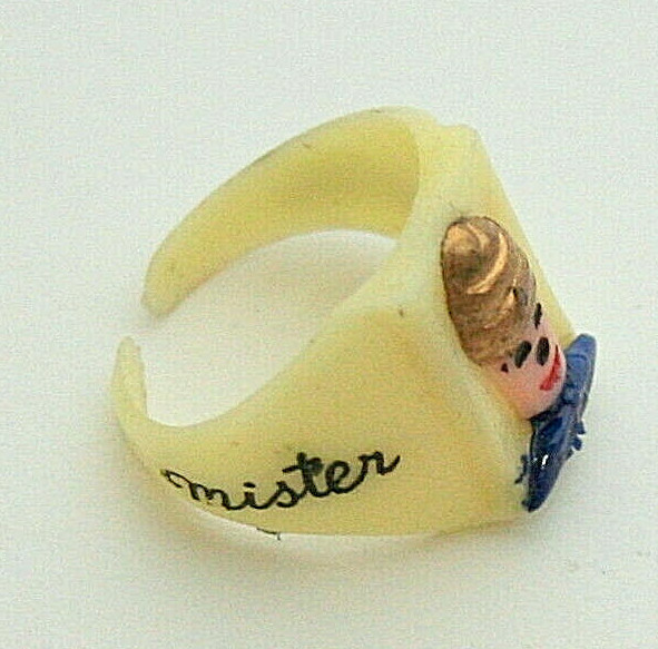 Vtg Mister Mr Softee Ice Cream Premium Toy Plastic Ring Promo NOS New 1950-60s
