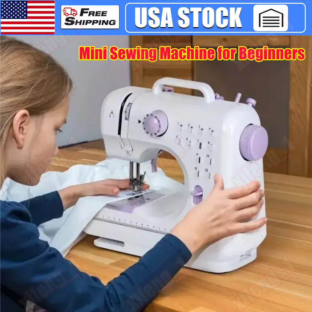 Electric Sewing Machine Portable Crafting Mending Machine 12 Built-In Stitches