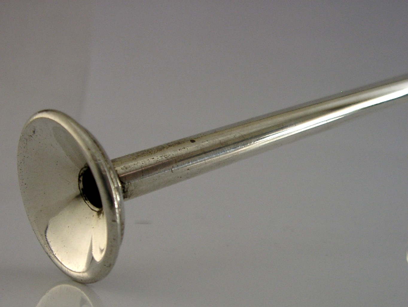 RARE ENGLISH STERLING SIVER BLOWPPIPE CANDLE SNUFFER 1894 ANTIQUE SAMPSON MORDAN