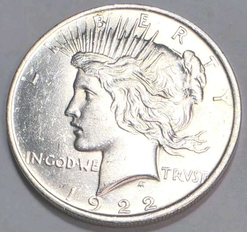 1922 peace dollar AU condition #123