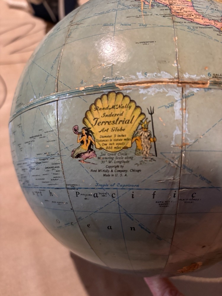 Rand McNally Globe