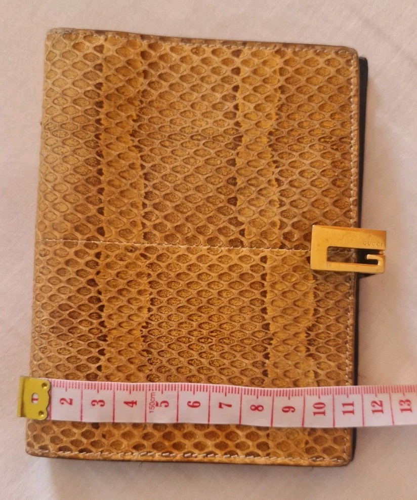 Authentic Gucci Snakeskin Leather Agenda