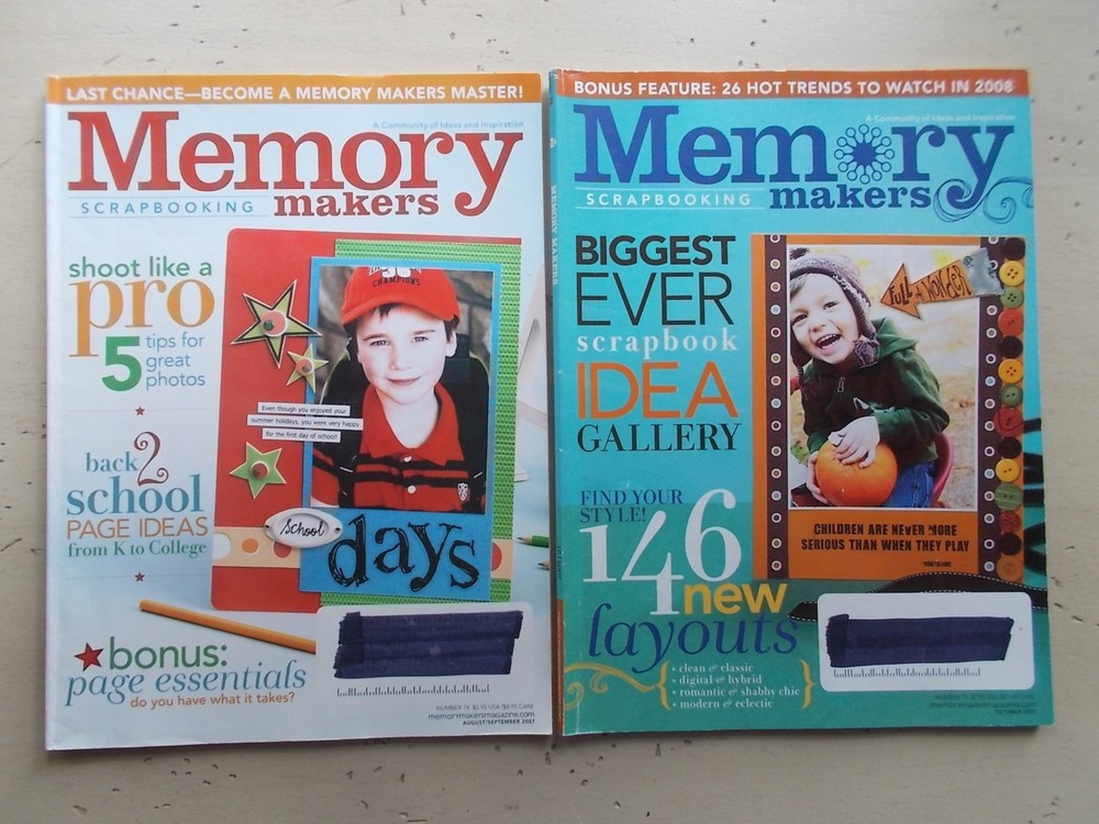 Lot 14 Memory Makers Scrapbook Idea Magazines 2003-2007