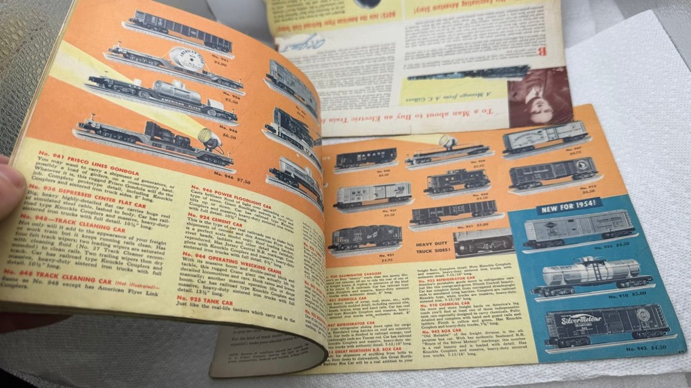 Vintage American Flyer 1954 Train Catalog as shown