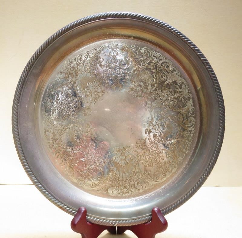 Victorian Silverplate Pairpoint Quadruple Plate Tea Set