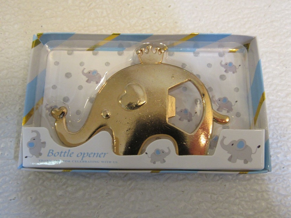 Designer Elephant Bottle Opener Gold