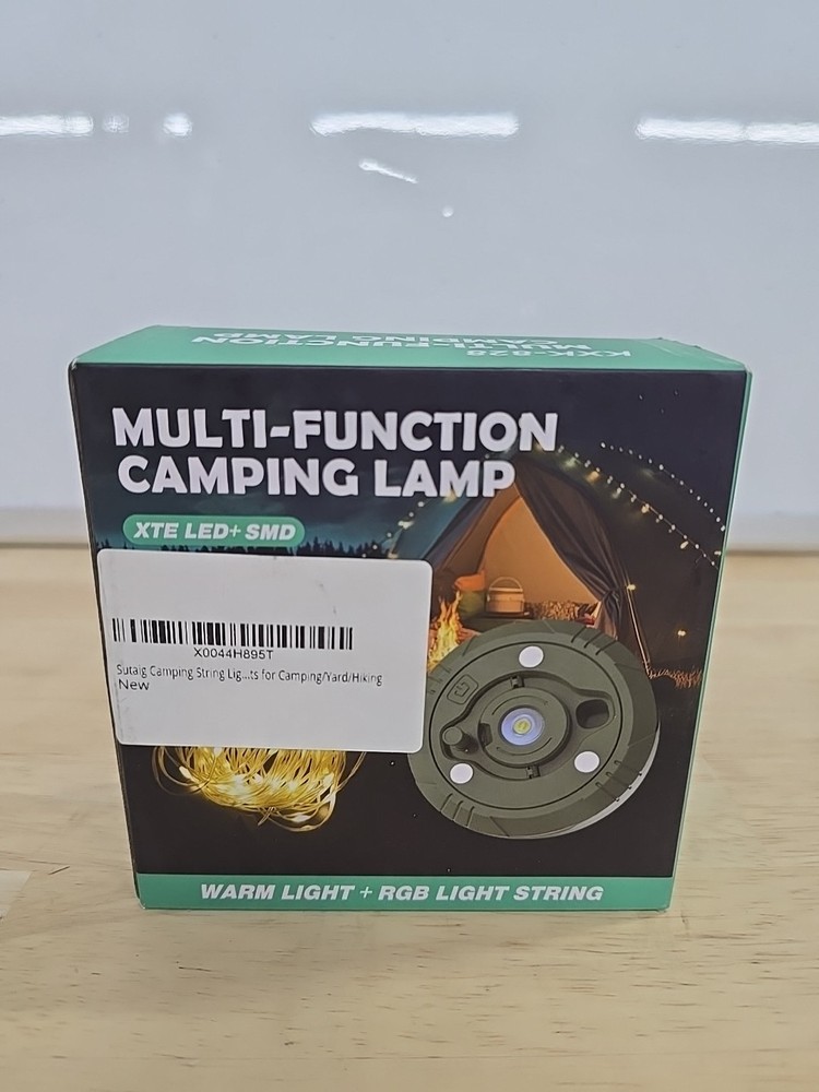 Multi-function Camping Lamp RGB Light String (Kxk-828) (29.5Ft), New In Box