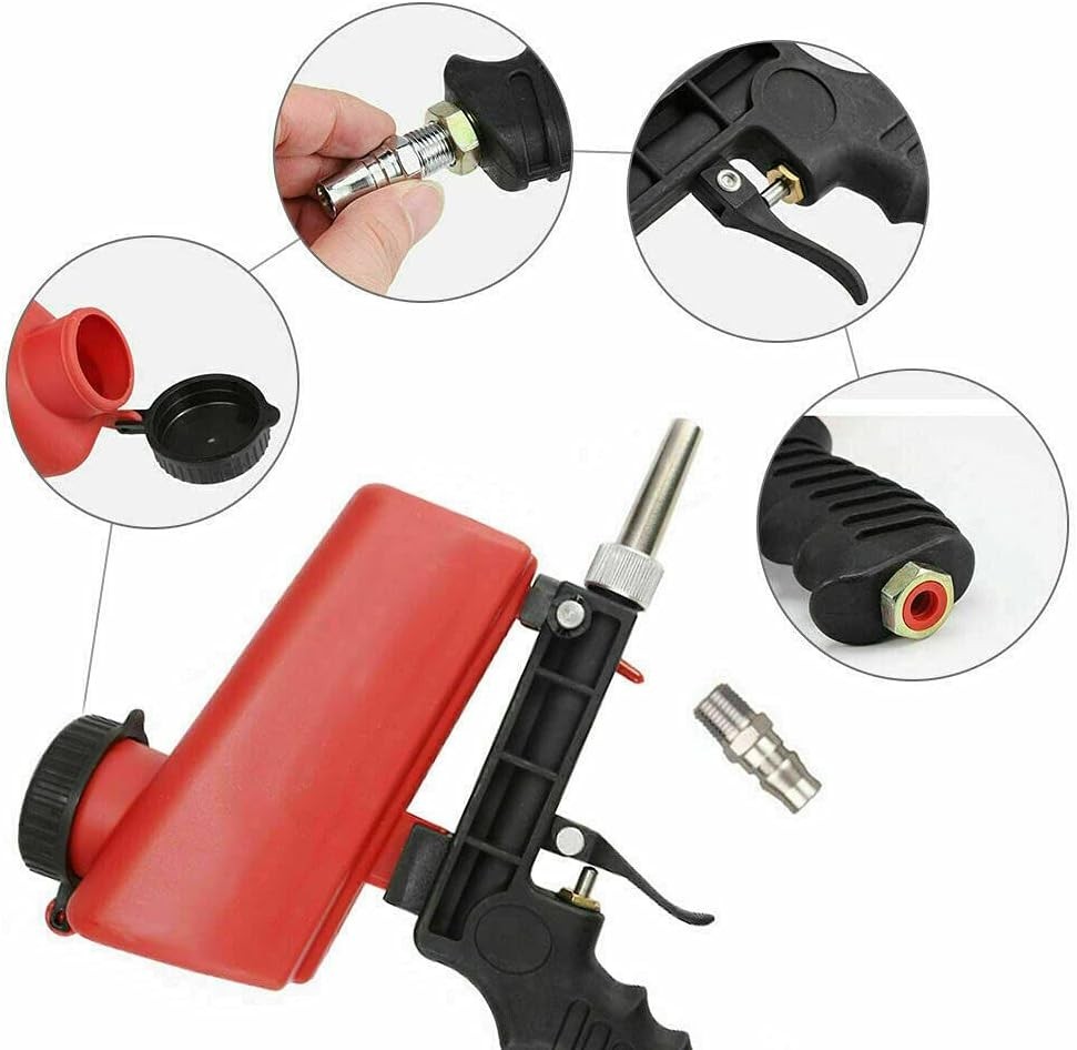 Versatile 1/4” Air Sandblaster - Effortlessly Remove Paint, Rust & Corrosion