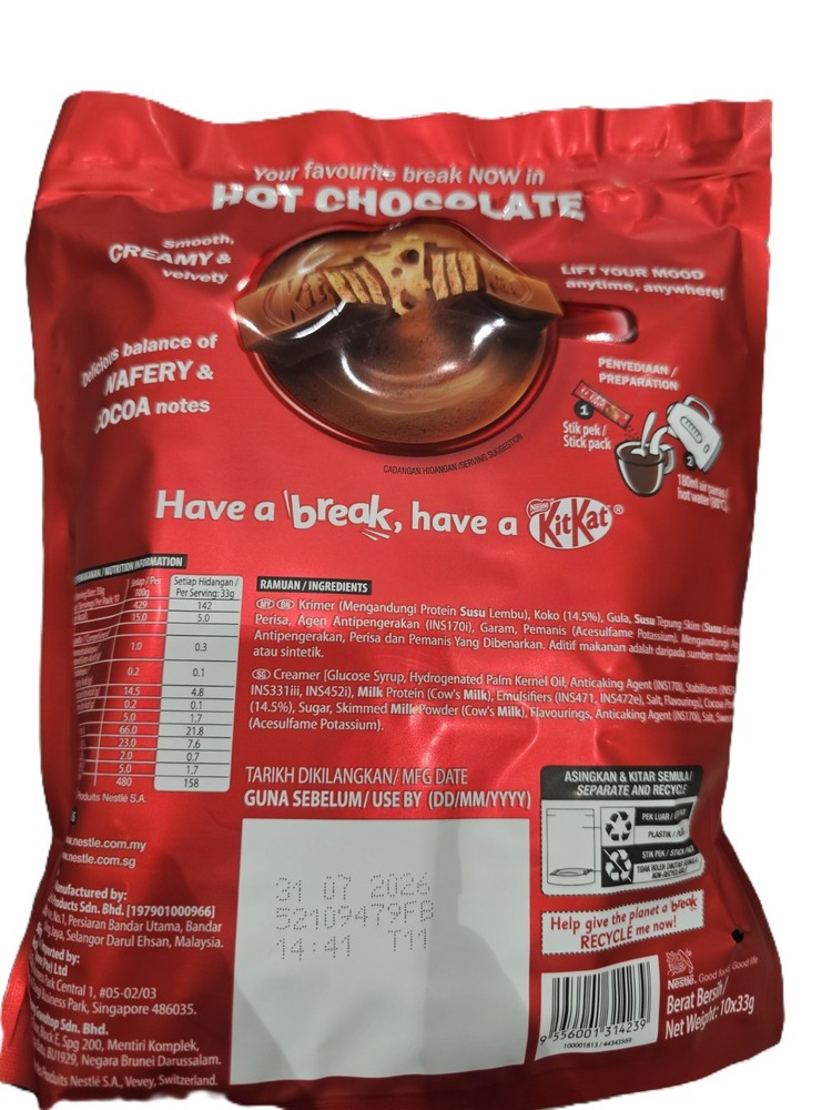 KitKat Hot Chocolate 4-Pack | 40 Instant Sachets