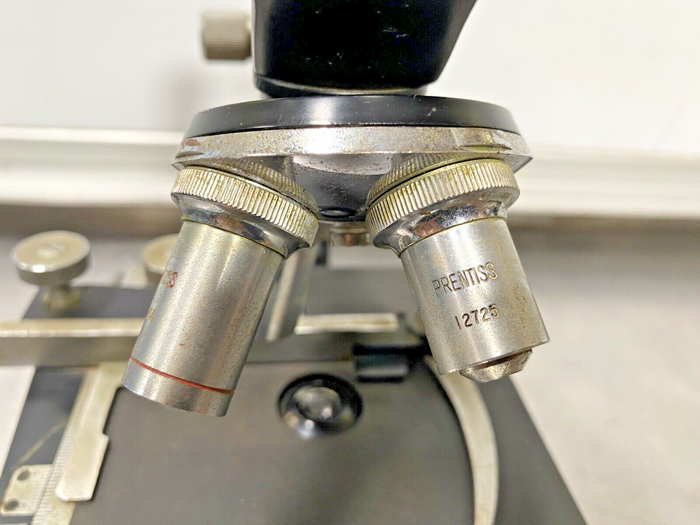 Vintage PRENTISS 10137 Microscope (No Light Source)