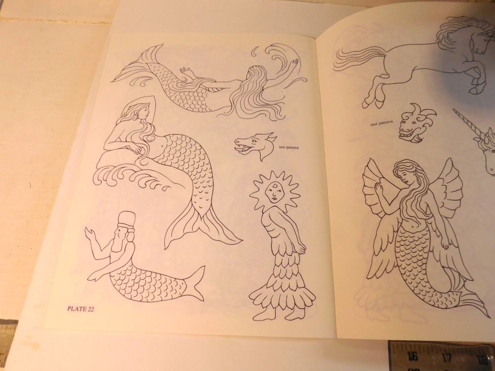 Vintage Mythological Creatures - iron-on Transfer patterns - Dover book