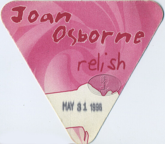 JOAN OSBORNE 1996 RELISH TOUR BACKSTAGE PASS