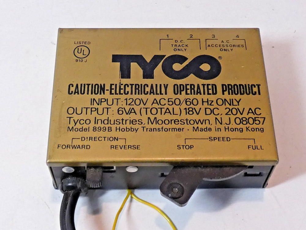 Vintage Tyco HO Transformer Model B899B Untested