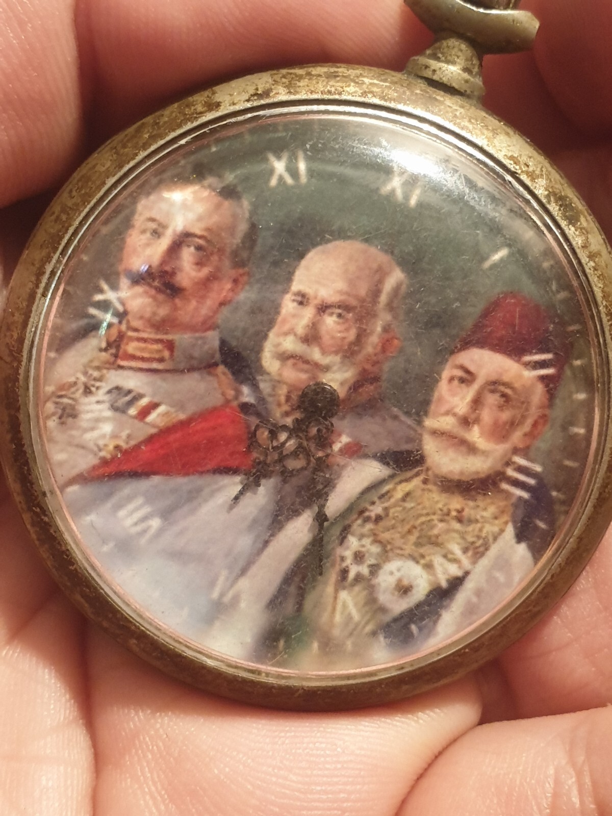 WWI German Officers Ancre Watch Kaiser Wilhelm/Franz Joseph/SULTAN MEHMED Ottmam