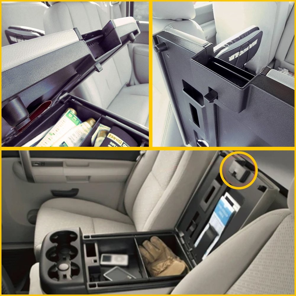 UNBREAKABLE CENTER CONSOLE STORAGE COMPARTMENT LATCH ARMREST LID LOCK CLIP