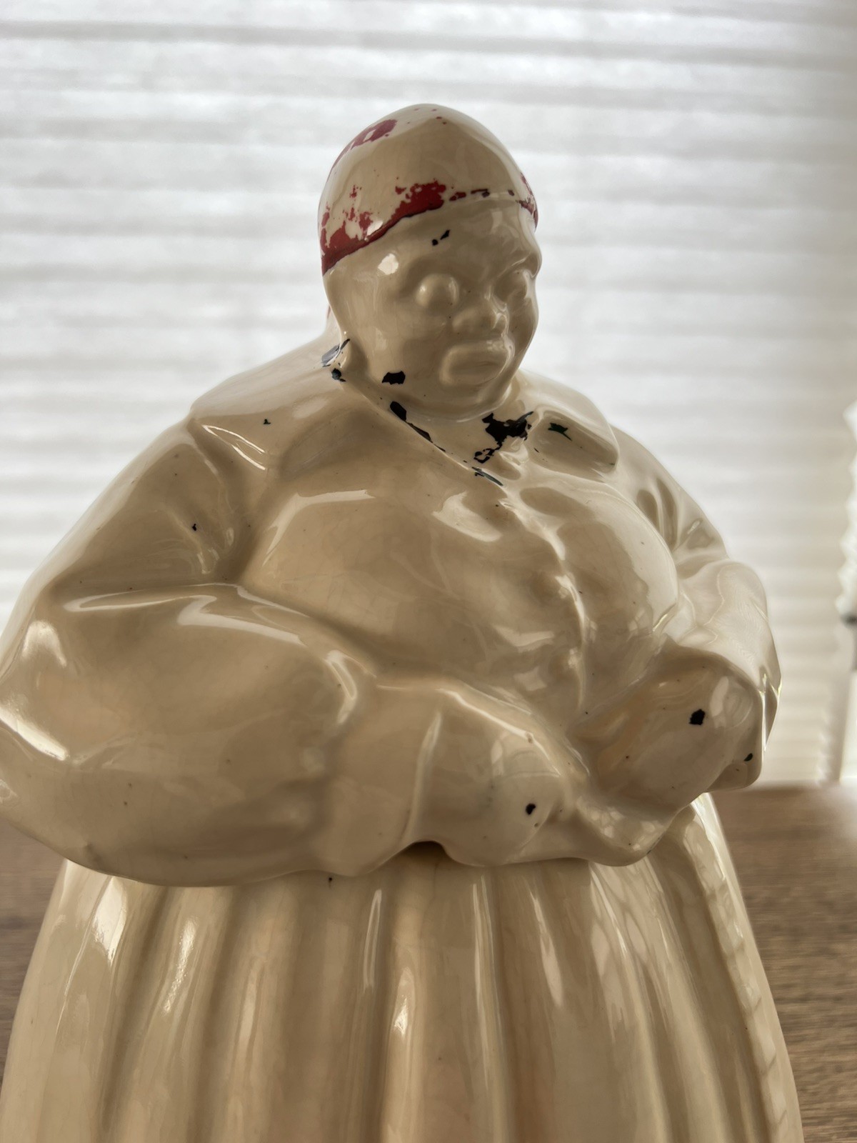 Rare Vintage McCoy Pottery Figural African American Woman cookie jar 1940s USA