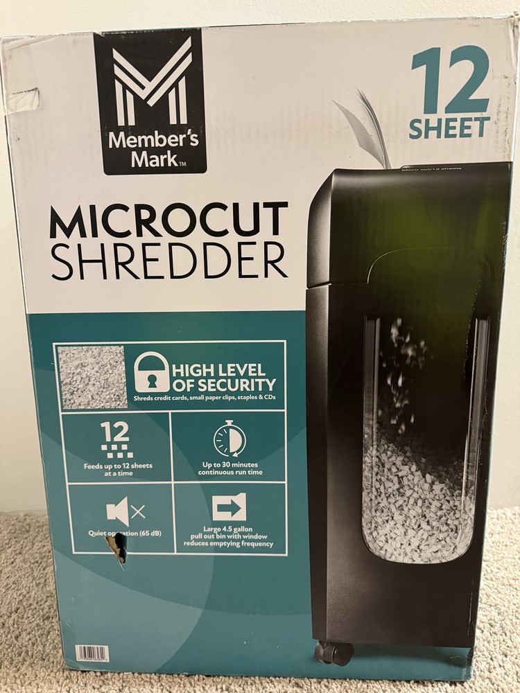 Member's Mark 12-Sheet Micro-Cut Shredder