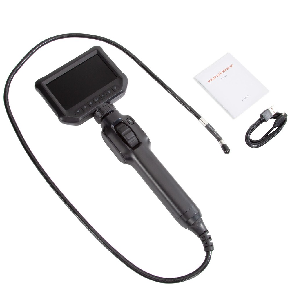 GODIAG Industrial Endoscope Borescope Inspection Camera with Light