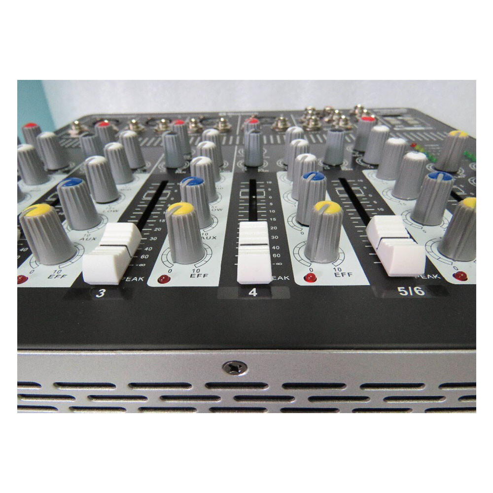 6CH Audio Sound Mixer Function Recording Mixing Console Effects Bluetooth DJ Mix