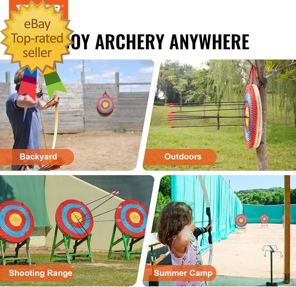 Straw Archery Targets 20 round Archery Target for Backyard Traditional Solid