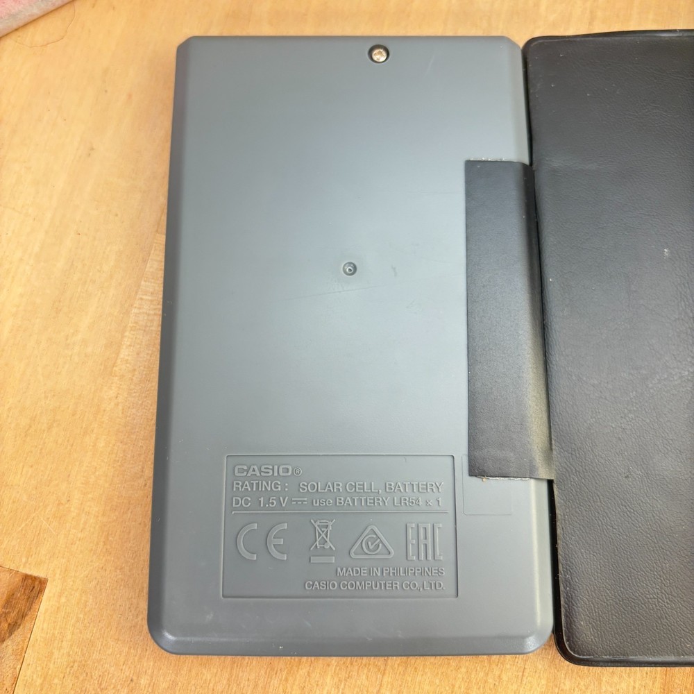 Lot 5 Vtg Calculators, Texas Instruments, Casio, Sharp, Caliber