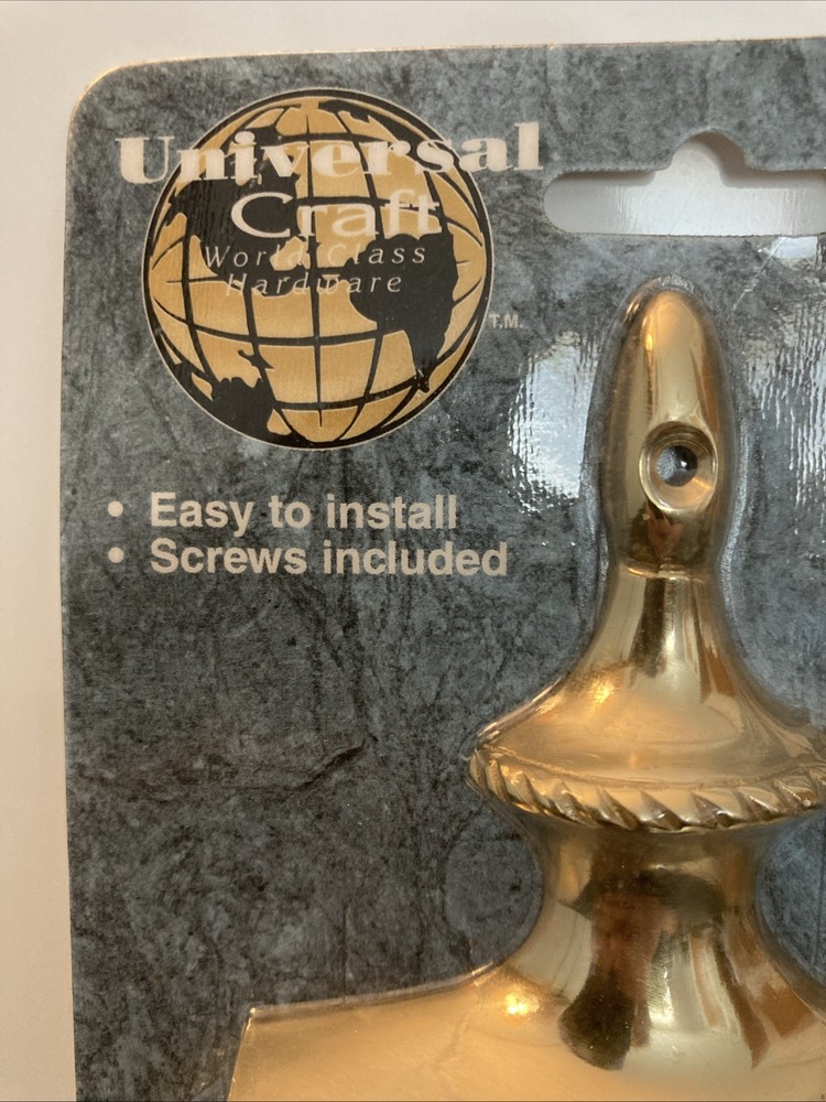 Universal Craft Solid Brass Door Knocker, Front Door Style - NEW Read