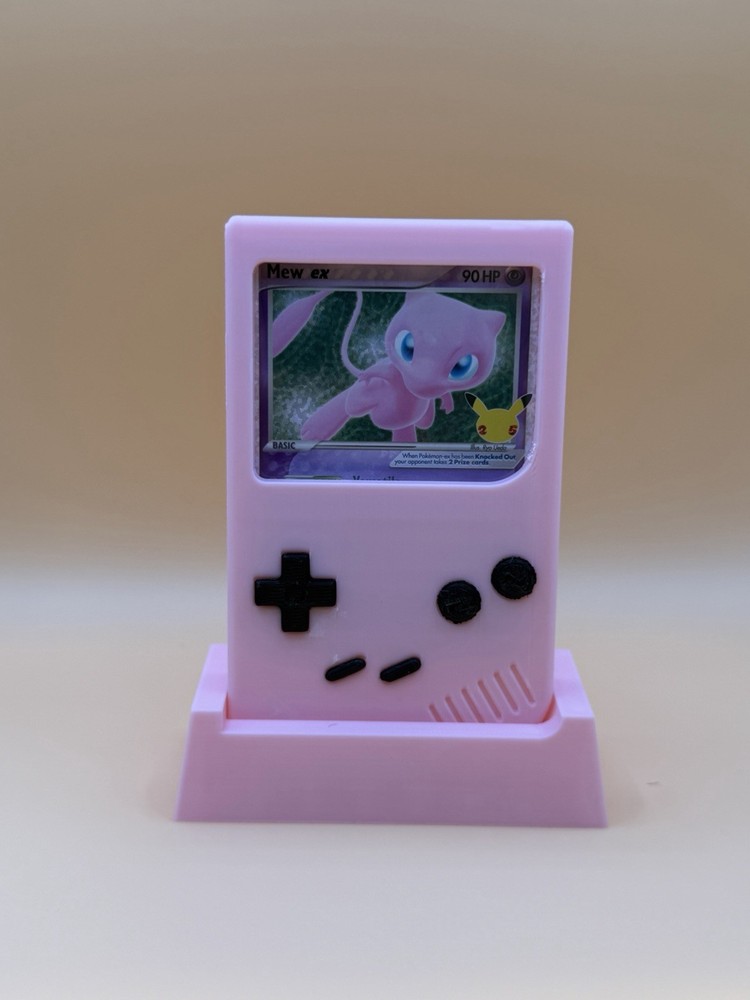 Gameboy TCG Display Cases With Base, Comes With Tight Plastic!