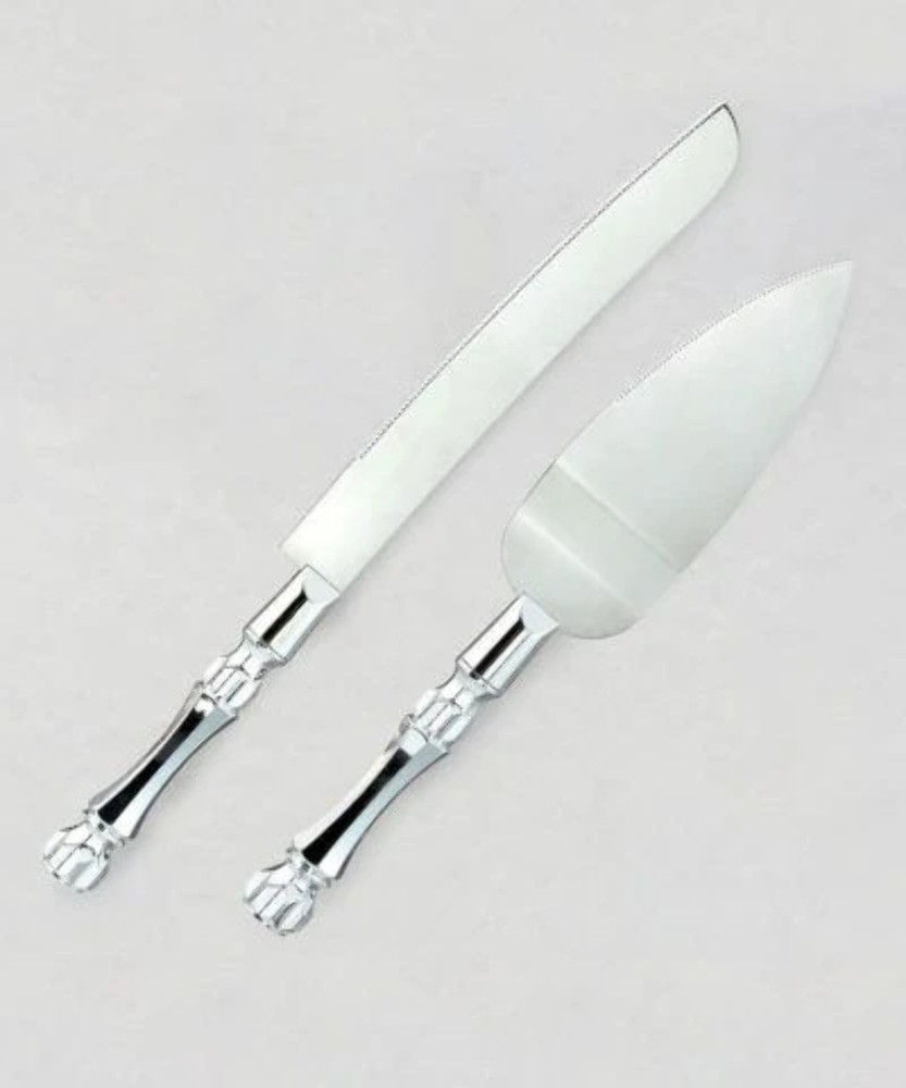 Silver Wedding Cake Server Set