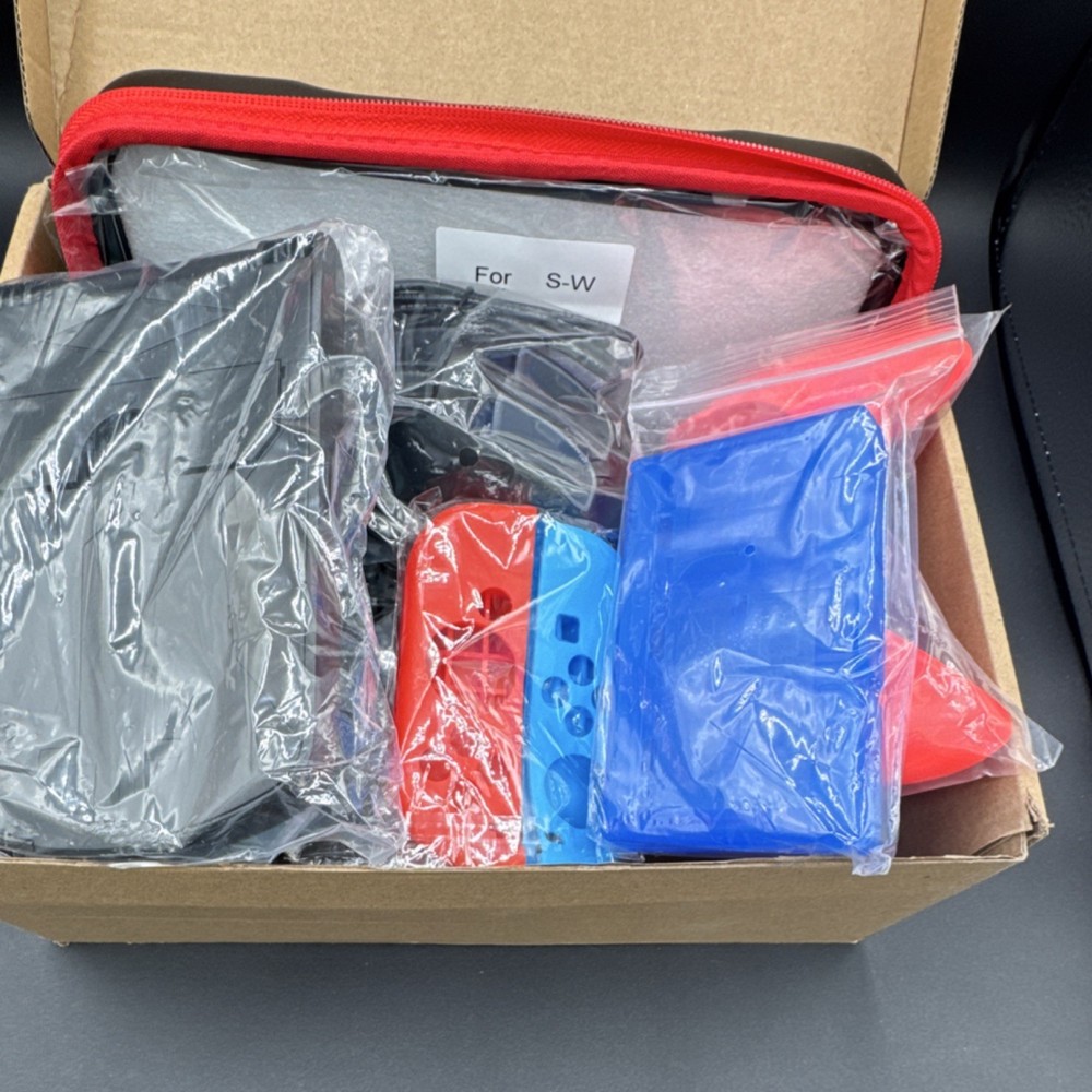 EOVOLA Accessory Bundle for Nintendo Switch Case Controller Grips Cable