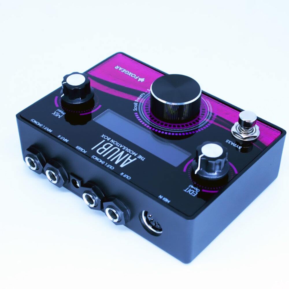 Foxgear Anubi Modulation Box Stereo Guitar Multi Effects Pedal w Buffered Bypass
