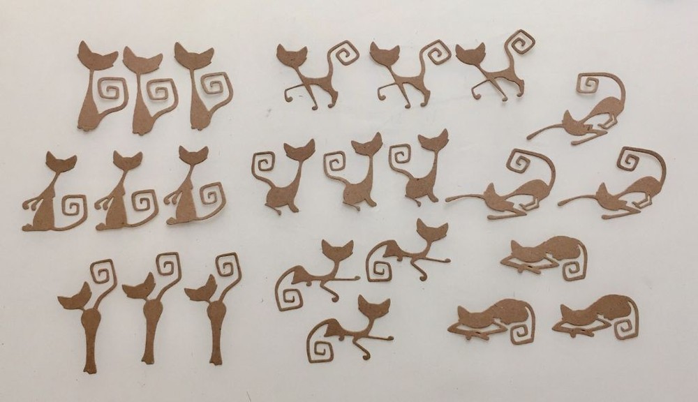 Tim Holtz Die Cuts * Mischievous * Three Sets * 24 Mischievous Cats!