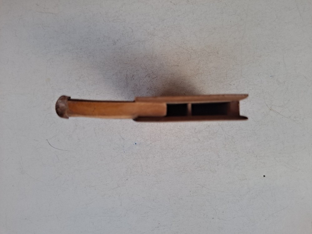 Antique Sewing Darning Tool Needle Case  German Polish Treen Transfer Ware