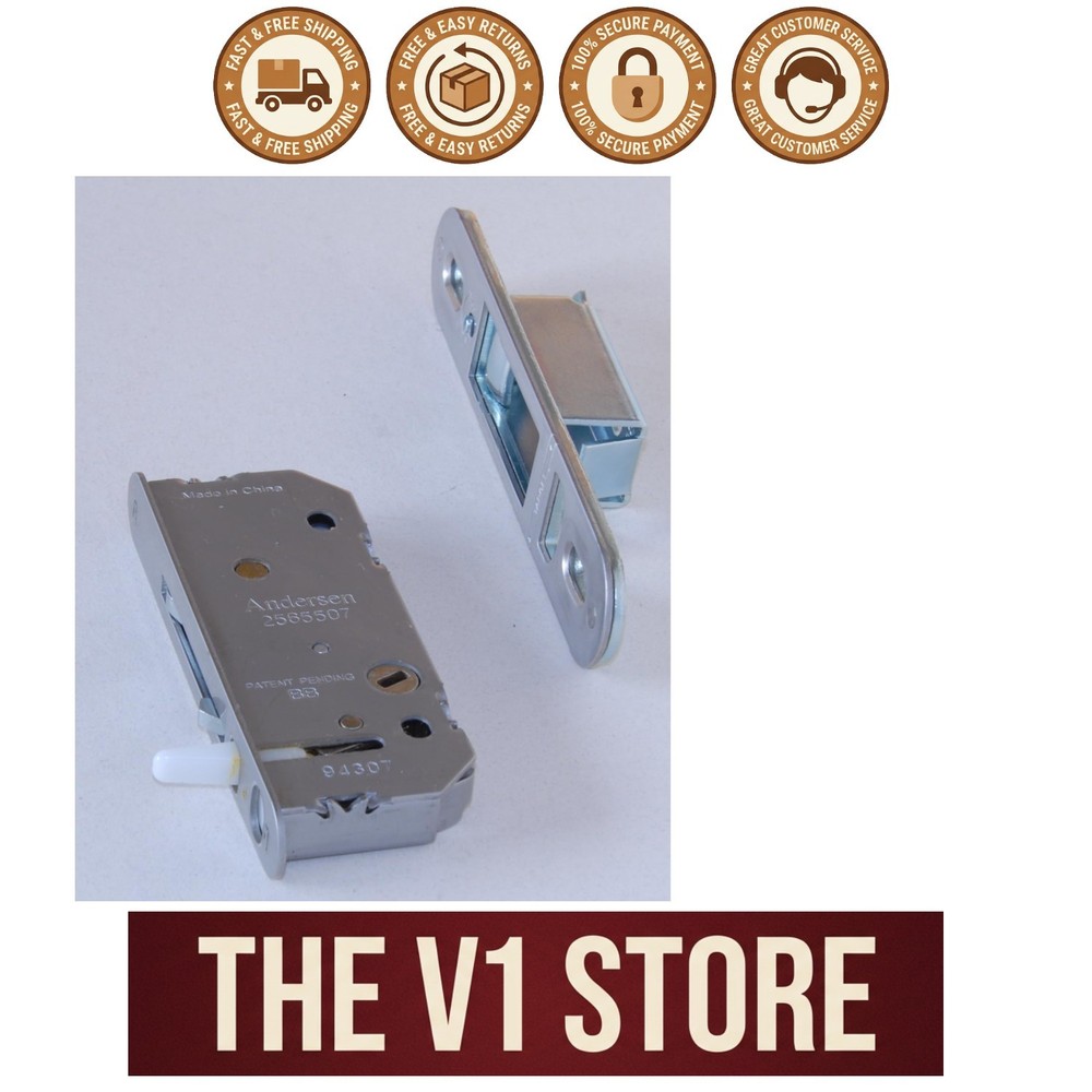 Enhanced Security Lock & Receiver Kit for 2-Panel Doors - Fits 1986 to Present