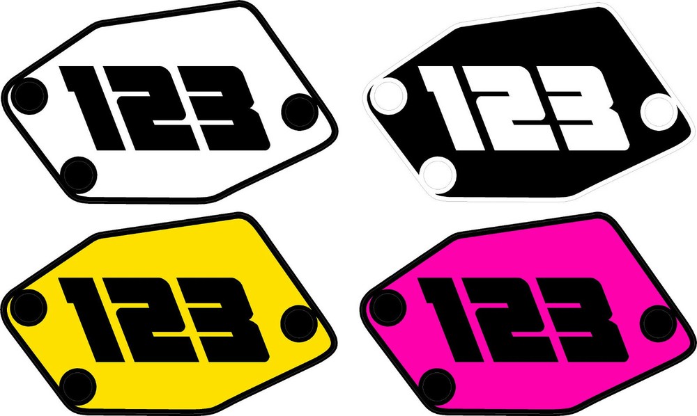 Rox Universal Snocross Number Plate WRAP KIT