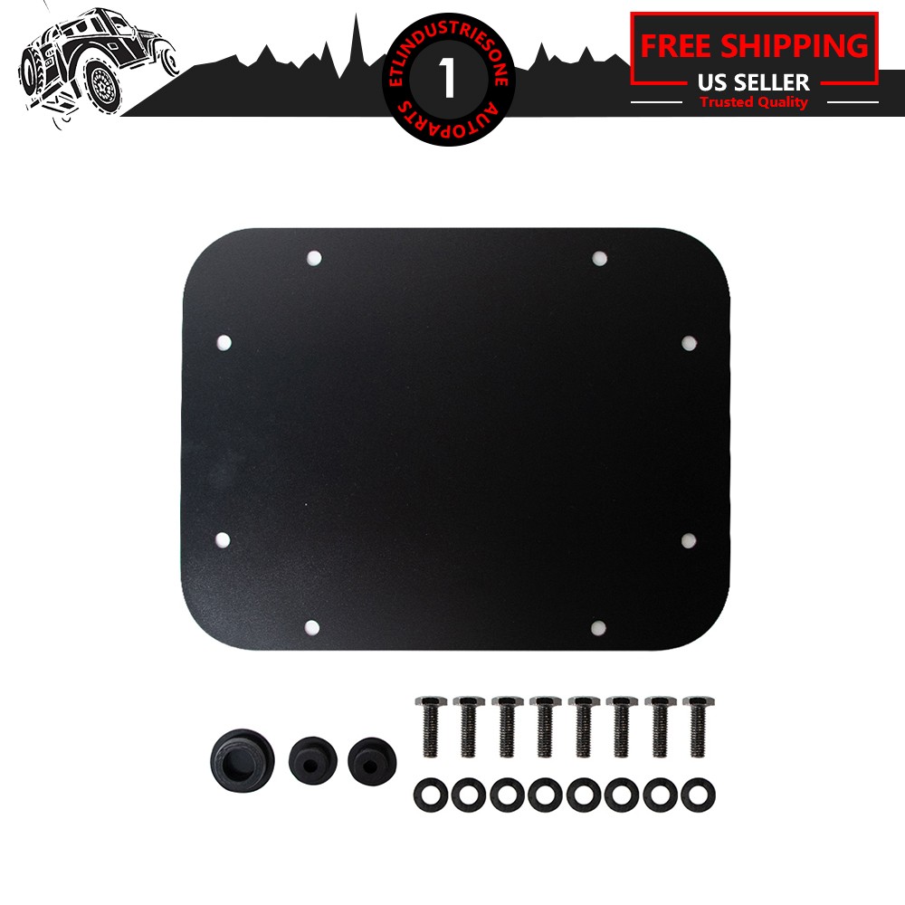 1 Set Spare Tire Carrier Delete Plate w/ Bolts Fits Jeep Wrangler JK 2007-2018