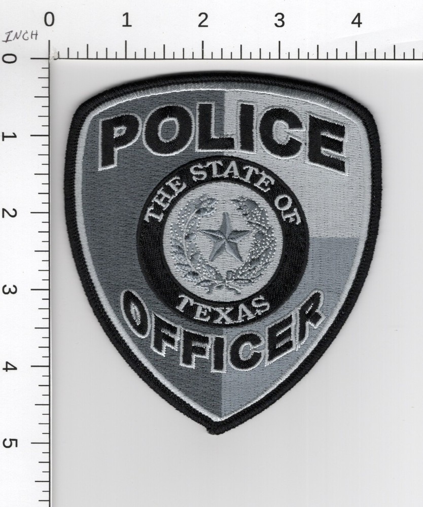 (( POLICE OFFICER )) TEXAS *UPDATED STATE SEAL VERSION* 👀 ^^ EMBROIDERED PATCH