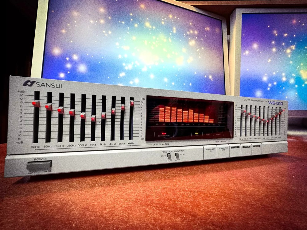 SANSUI WS-G10 🌈RaRe🌈 Vintage Stereo Equalizer