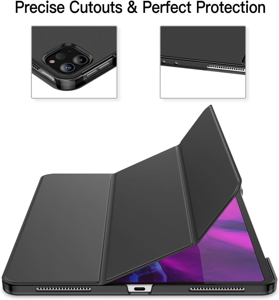 JETech Case for iPad Pro 12.9-Inch (2020/2018 Model, 4th/3rd Black