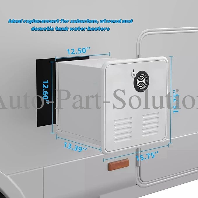 RV Tankless Water Heater Propane Gas 3.9GPM 55000BTU with Controller