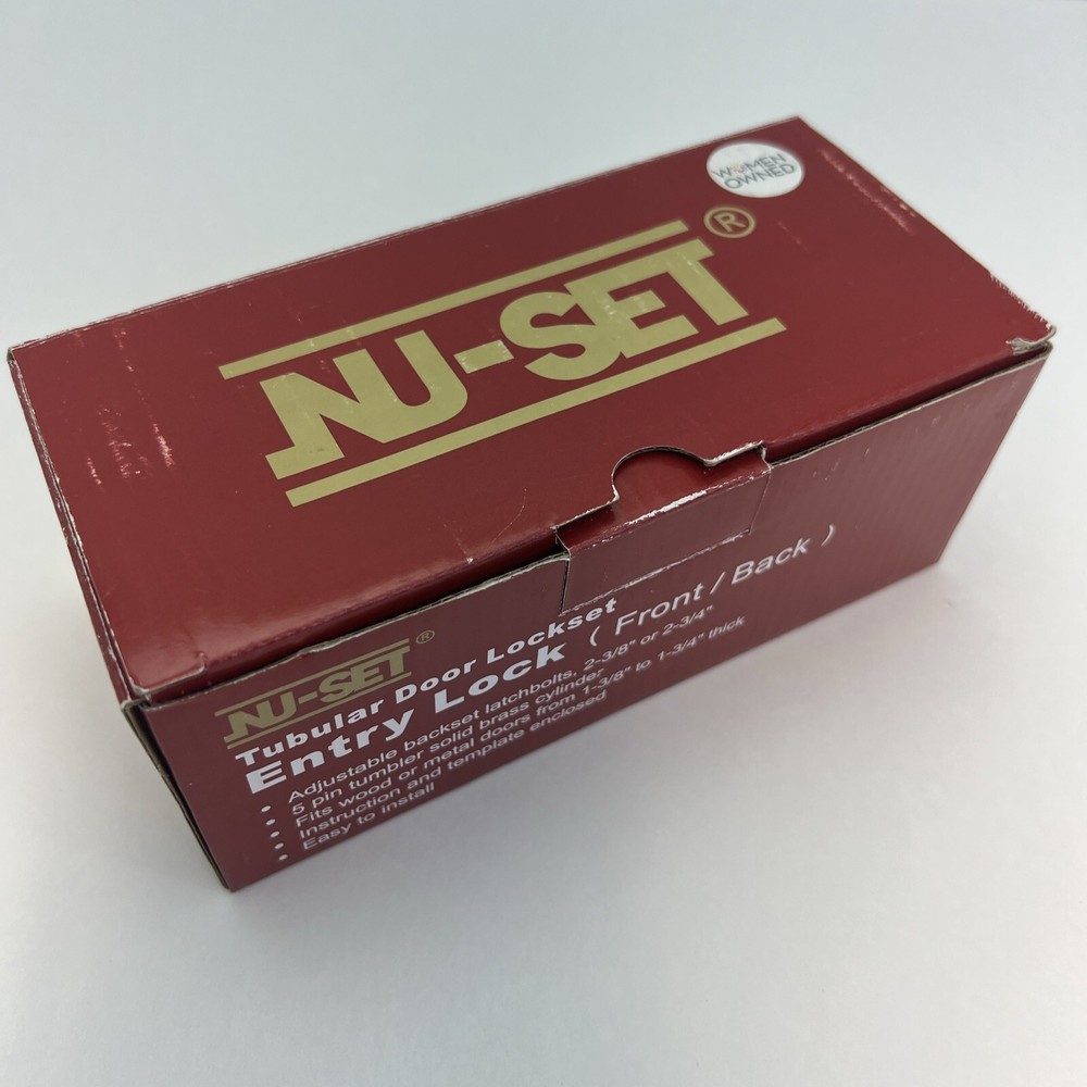 Nu-Set Tubular Door Lockset Entry Lock (Front/Back)