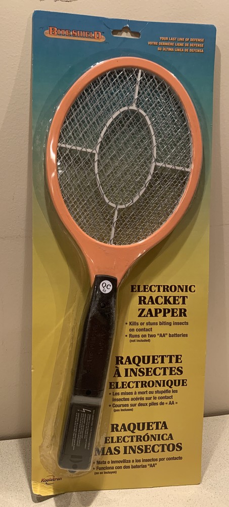 Bite Shield Electronic Bug Racket Zapper Kills Insects Mosquitoes Flies.  NEW