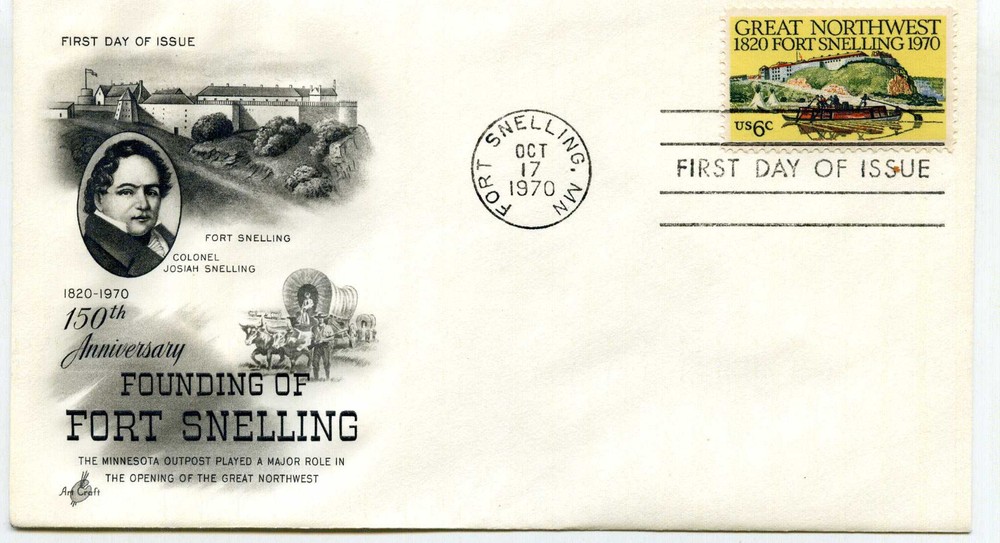 1409 Fort Snelling, ArtCraft, FDC