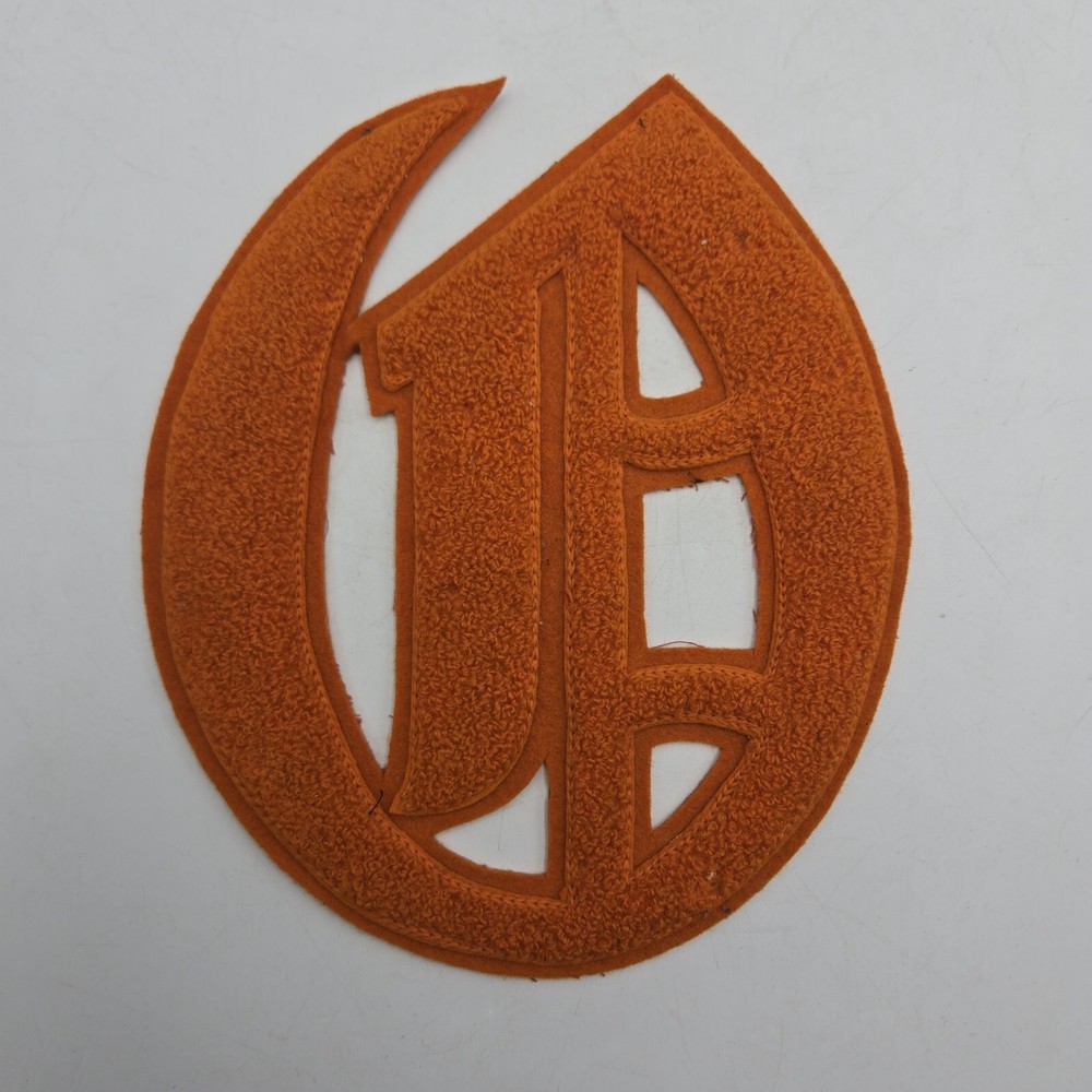 Large Vintage Letterman Varsity Patch | Orange | Lowe & Campbell