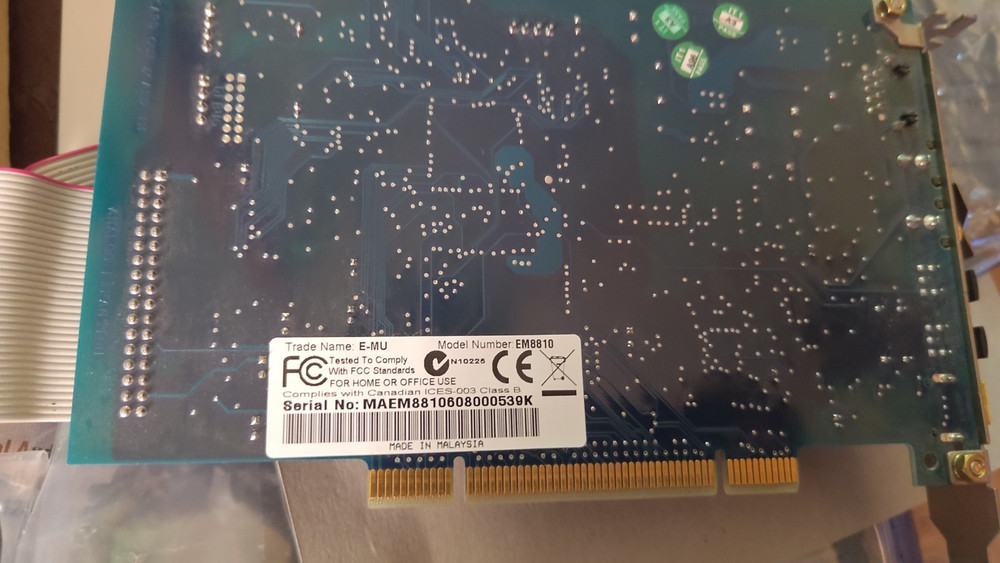 Pc Pro class PCI studio sound cards set : Creative professional E-MU 1212m