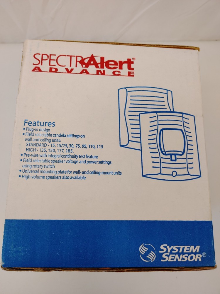 System Sensor SPSRH Wall Mount Speaker/Strobe